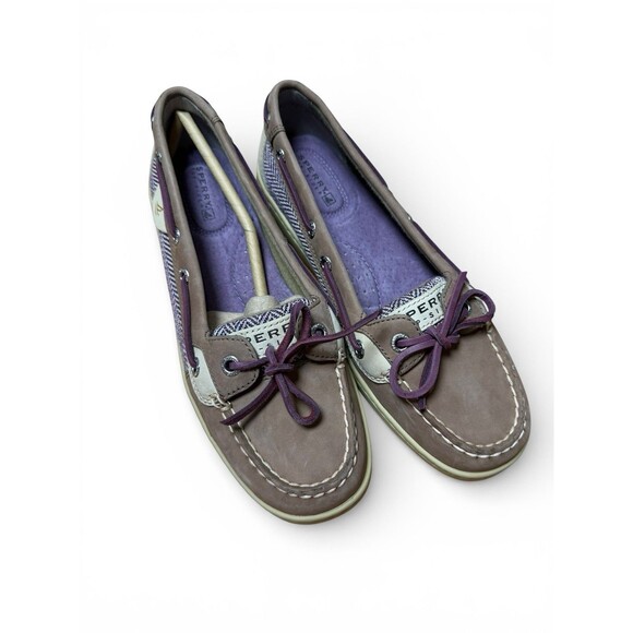 Sperry Shoes - Sperry Top-Siders Angelfish Purple Grey Woman's 6.5 M Boat Shoes NEW!